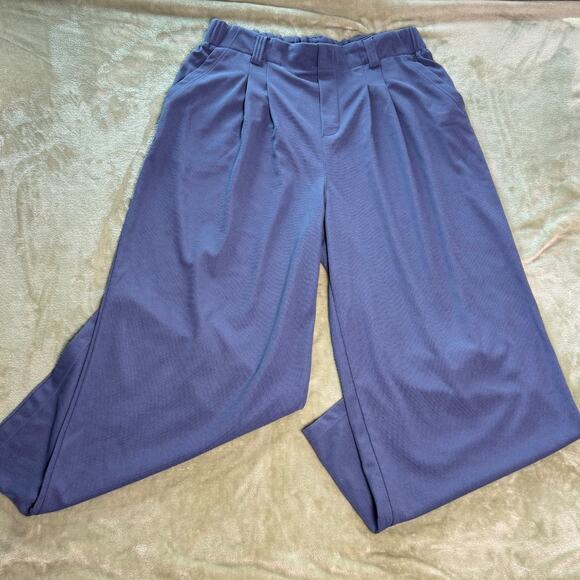 HALARA Pants - NWT Halara High Rise Wide Leg Pull On Pleated Ponte Work Pants Office